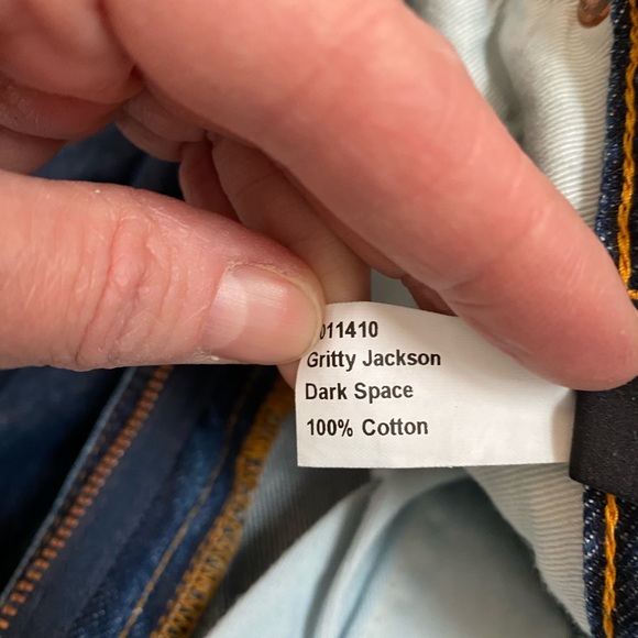 Nudie Jeans Gritty Jackson 100% Cotton Straight Leg Jeans Dark Space Men's 29X34 - Picture 11 of 16